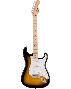 Squier Sonic Stratocaster, Maple Fingerboard, White Pickguard, 2-Color Sunburst